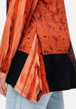 Langarmshirt im Ethno-Stil, mit Zipfelsaum<sheego Fashion