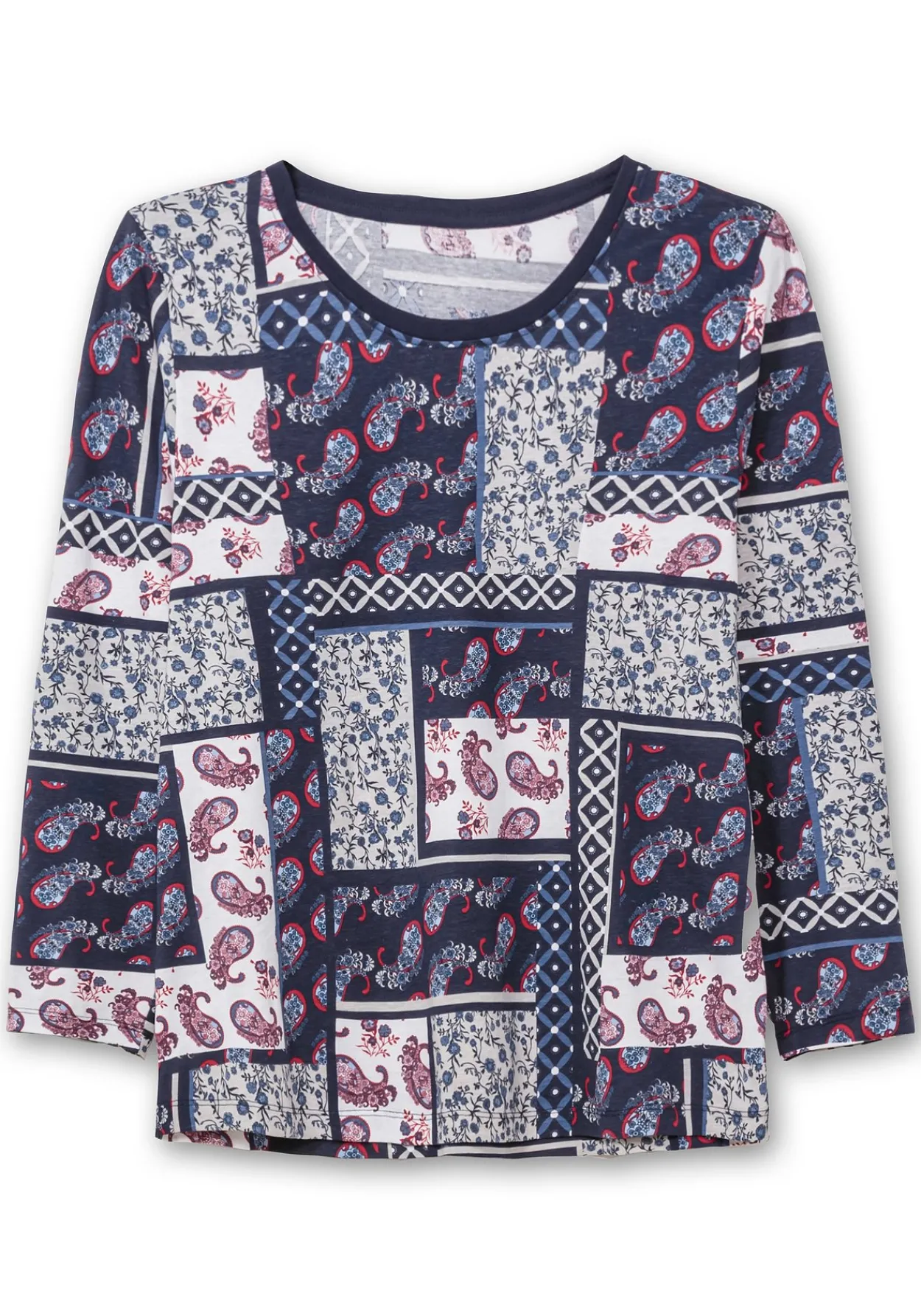 Langarmshirt im Patchwork-Mustermix<sheego Clearance