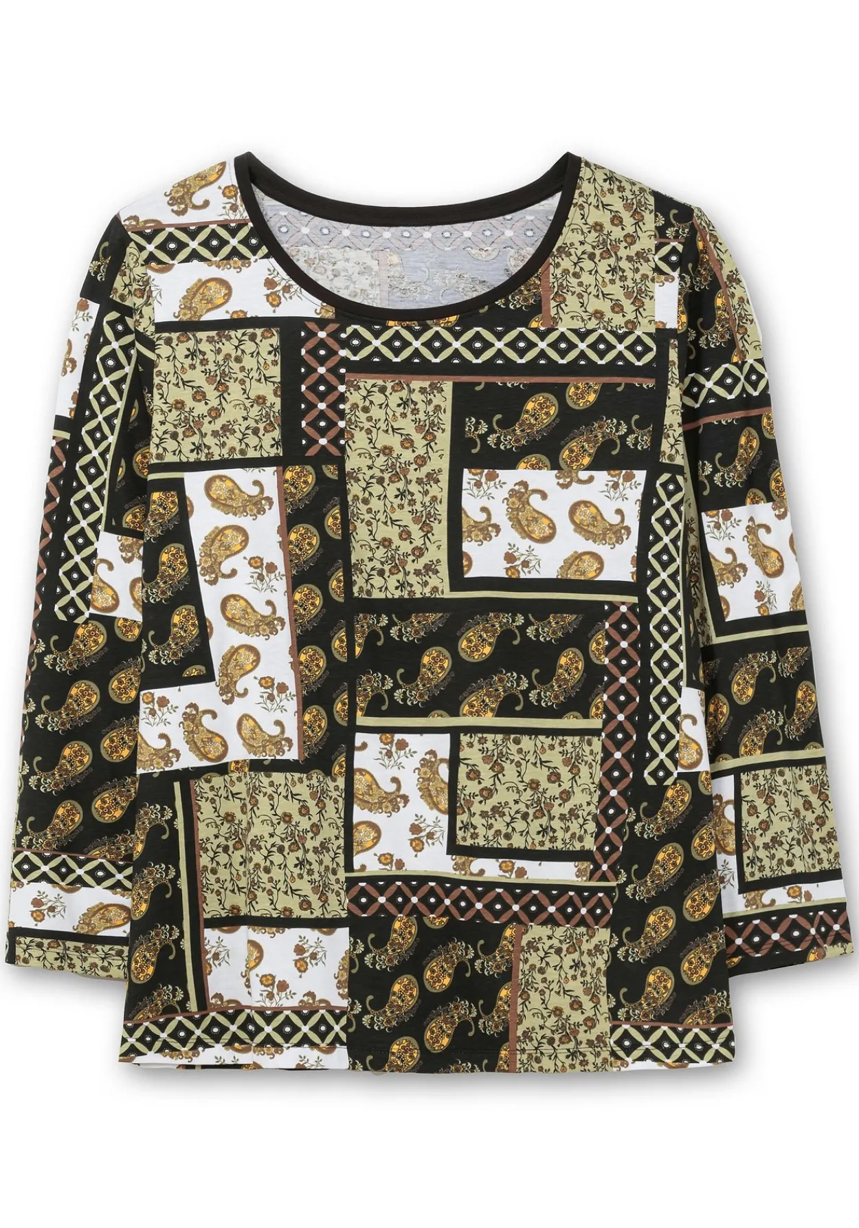Langarmshirt im Patchwork-Mustermix<sheego Fashion