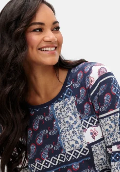 Langarmshirt im Patchwork-Mustermix<sheego Clearance