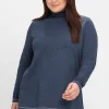 Langarmshirt in A-Linie, mit Stehkragen<sheego Clearance