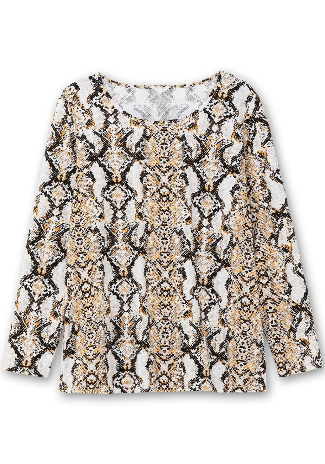 Langarmshirt mit Animalprint und Rundhalsausschnitt<sheego Outlet