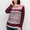 Langarmshirt mit bedrucktem Vorderteil<sheego Online