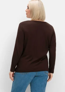 Langarmshirt mit bedrucktem Vorderteil<sheego Best