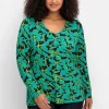 Langarmshirt mit floralem Alloverprint<sheego by Joe Browns Outlet