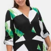 Langarmshirt mit Grafikprint und Krempelfunktion<sheego Hot