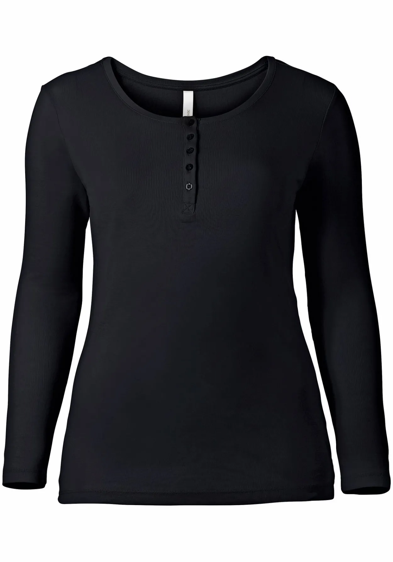 Langarmshirt mit Knopfleiste<sheego Fashion