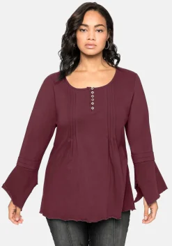 Langarmshirt mit Ärmeln in Zipfelform<sheego by Joe Browns Fashion
