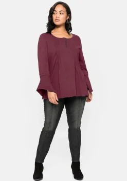 Langarmshirt mit Ärmeln in Zipfelform<sheego by Joe Browns Fashion