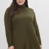 Langarmshirt mit Rollkragen, in A-Linie<sheego Hot