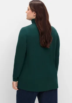 Langarmshirt mit Rollkragen, in A-Linie<sheego Sale