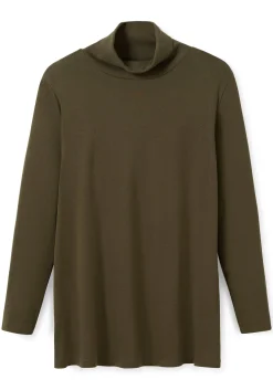 Langarmshirt mit Rollkragen, in A-Linie<sheego Hot