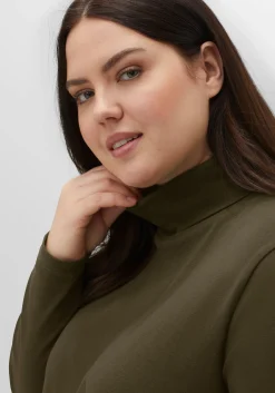 Langarmshirt mit Rollkragen, in A-Linie<sheego Hot
