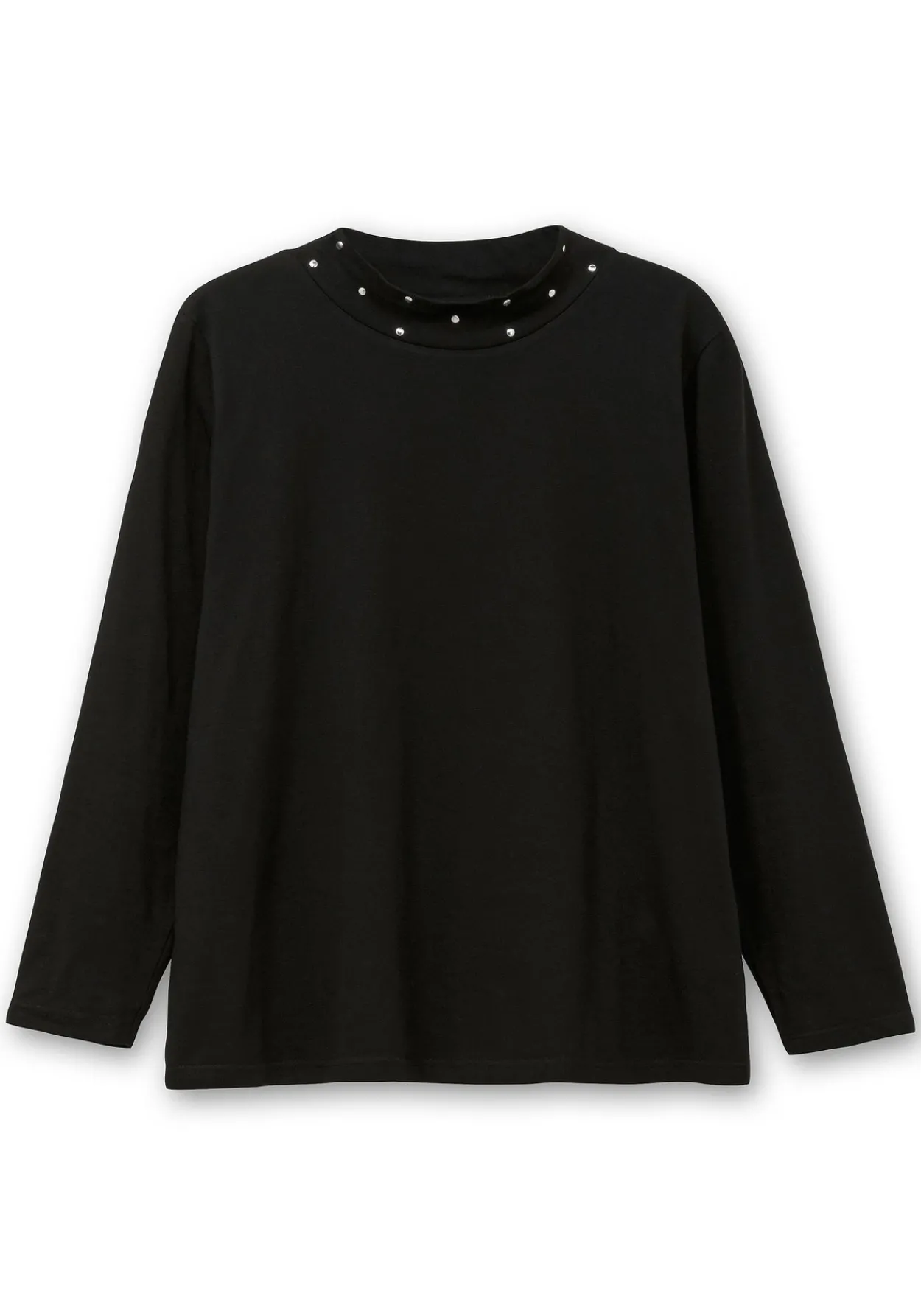 Langarmshirt mit Stehkragen und Glitzerdetails<sheego Clearance