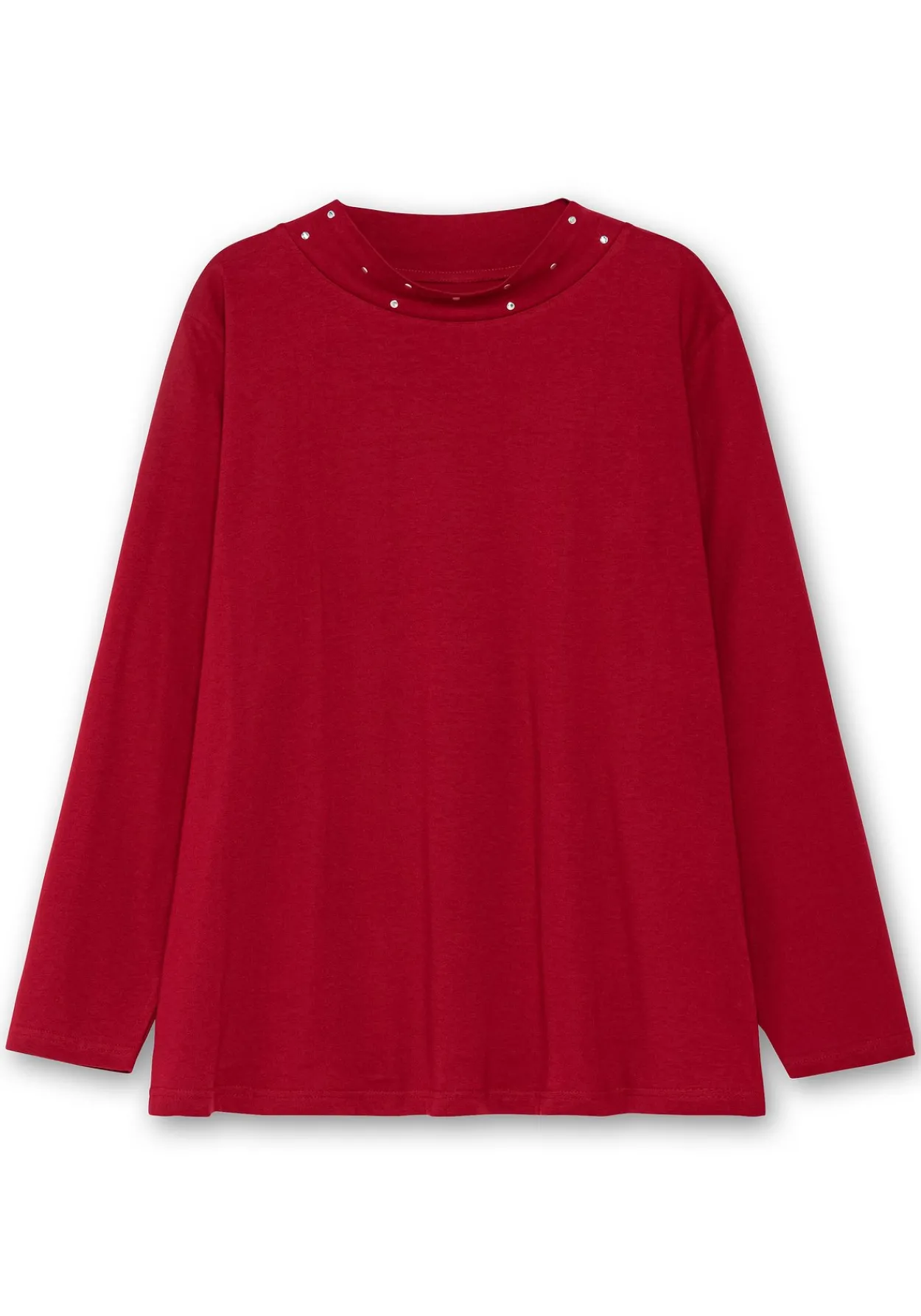 Langarmshirt mit Stehkragen und Glitzerdetails<sheego Sale