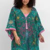 Lange Blusenjacke mit Ornament- und Bordürenprint<sheego by Joe Browns Hot