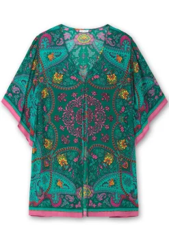 Lange Blusenjacke mit Ornament- und Bordürenprint<sheego by Joe Browns Hot