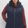 Lange Steppweste im Lagenlook, mit Kapuze<sheego Best
