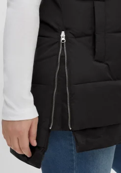 Lange Steppweste im Lagenlook, mit Kapuze<sheego Hot