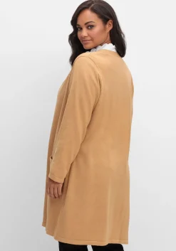 Lange Strickjacke in offener Form, mit Taschen<sheego New