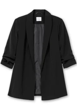 Langer Blazer mit Schalkragen und gerafftem 3/4-Arm<sheego Clearance