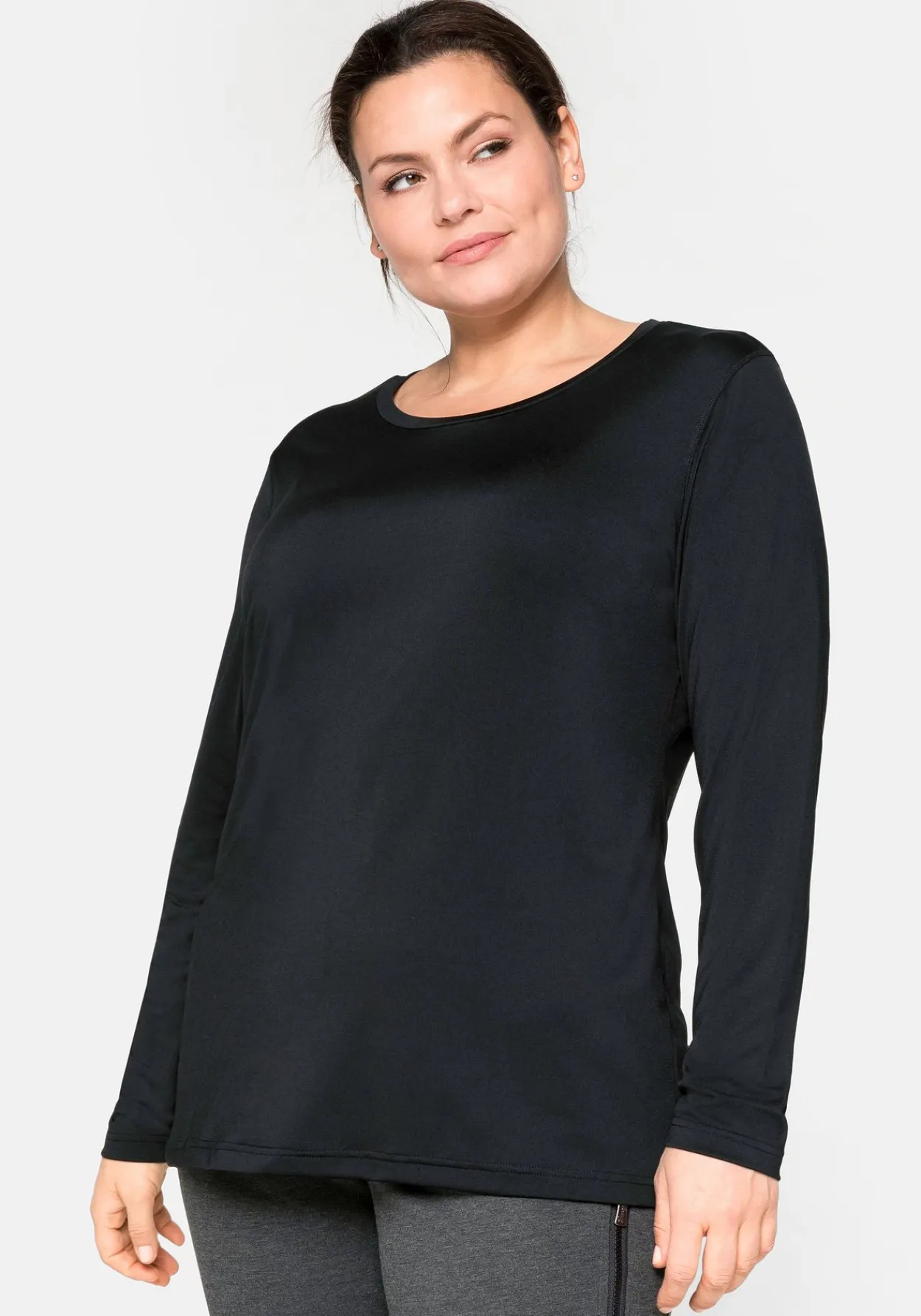 Langes Funktionsshirt mit Rundhalsausschnitt<sheego Discount