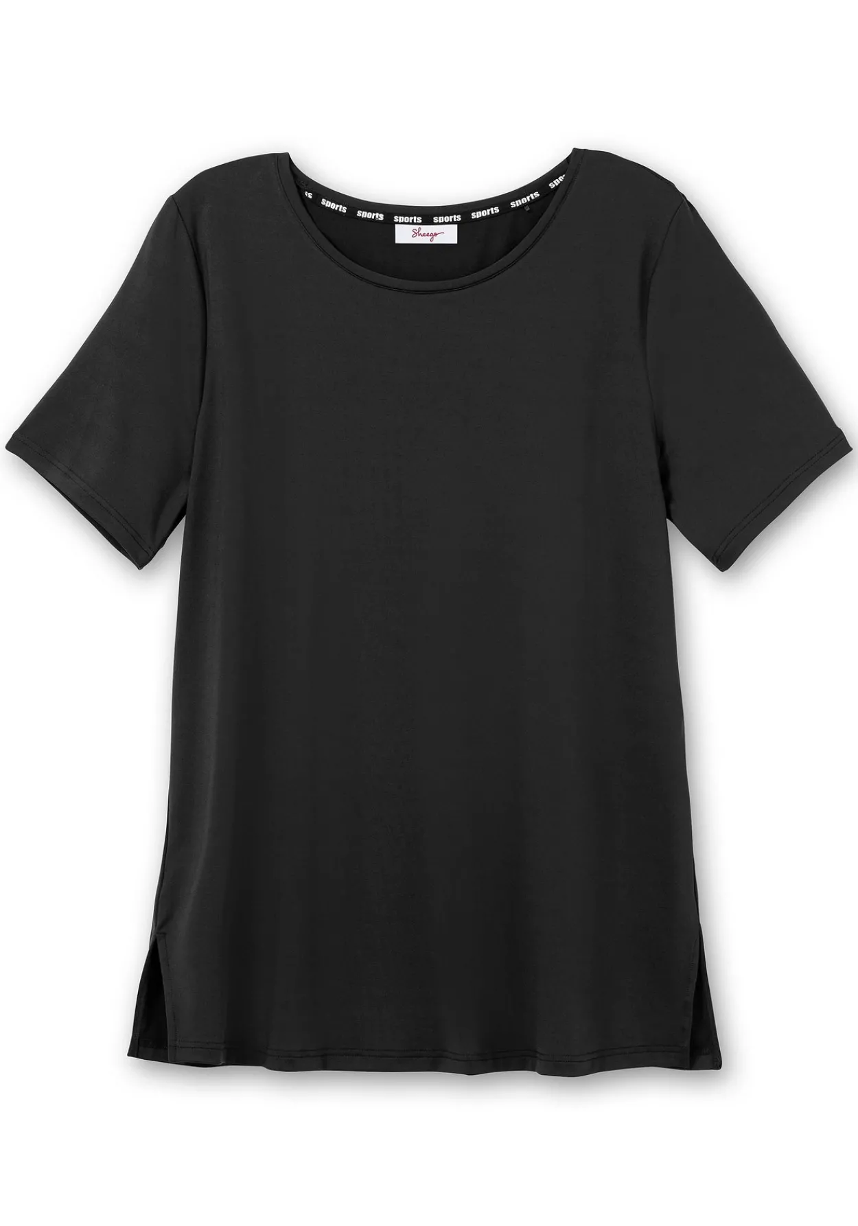 Langes Funktionsshirt mit seitlichen Schlitzen<sheego Online