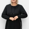 Langes Sweatshirt mit hohen seitlichen Zippern<sheego Outlet