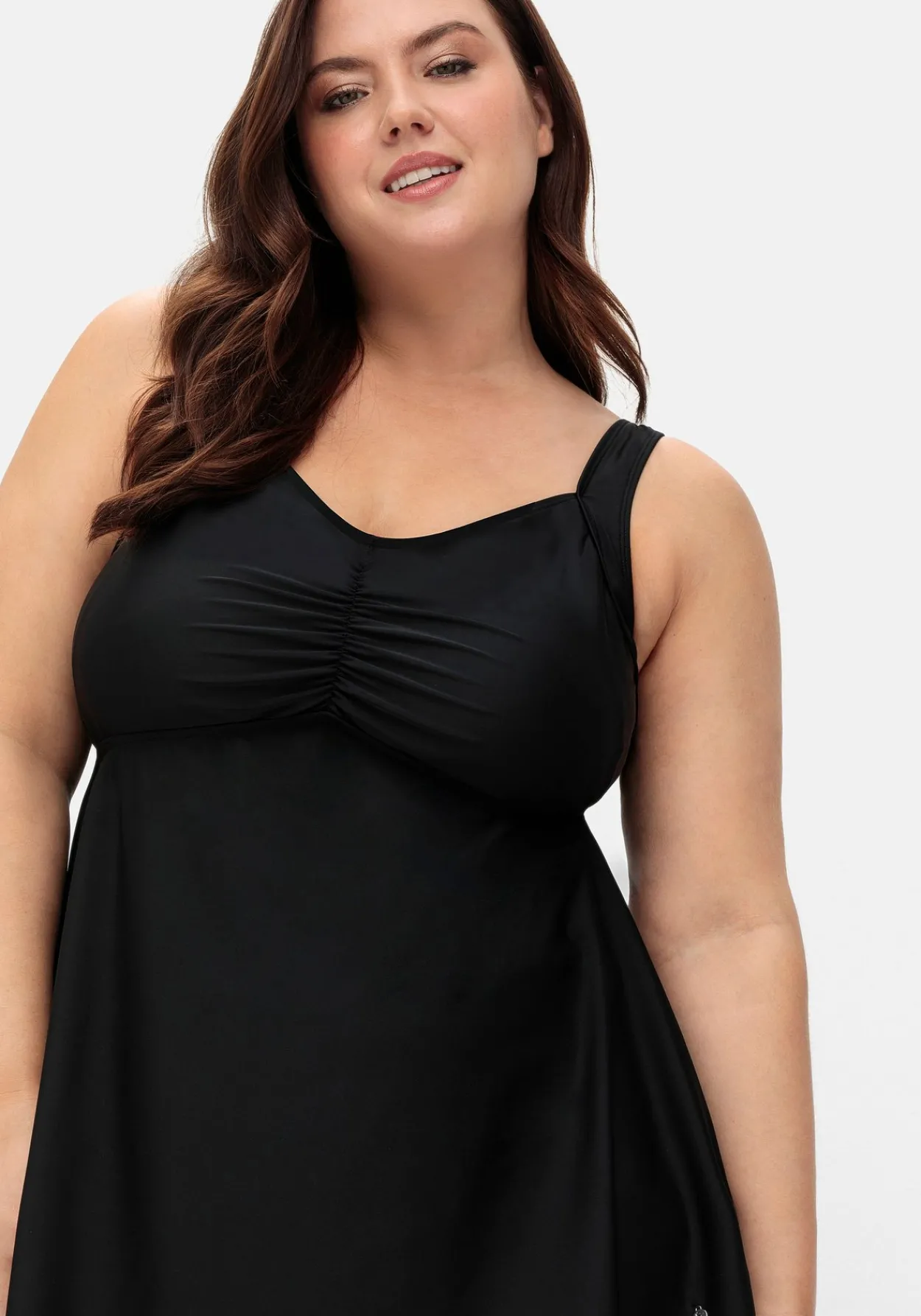 Langes Tankini-Oberteil, mit wattierten Softcups<sheego New