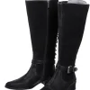 Lederstiefel mit Schnürung hinten und Zierschnalle<sheego by Joe Browns Outlet