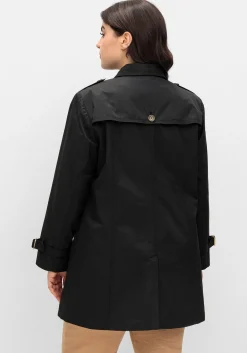 Leicht glänzende Longjacke im Trenchcoat-Stil<sheego Clearance