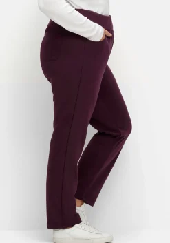 Leicht glänzende Schlupfhose mit Fleece-Innenseite<sheego Outlet