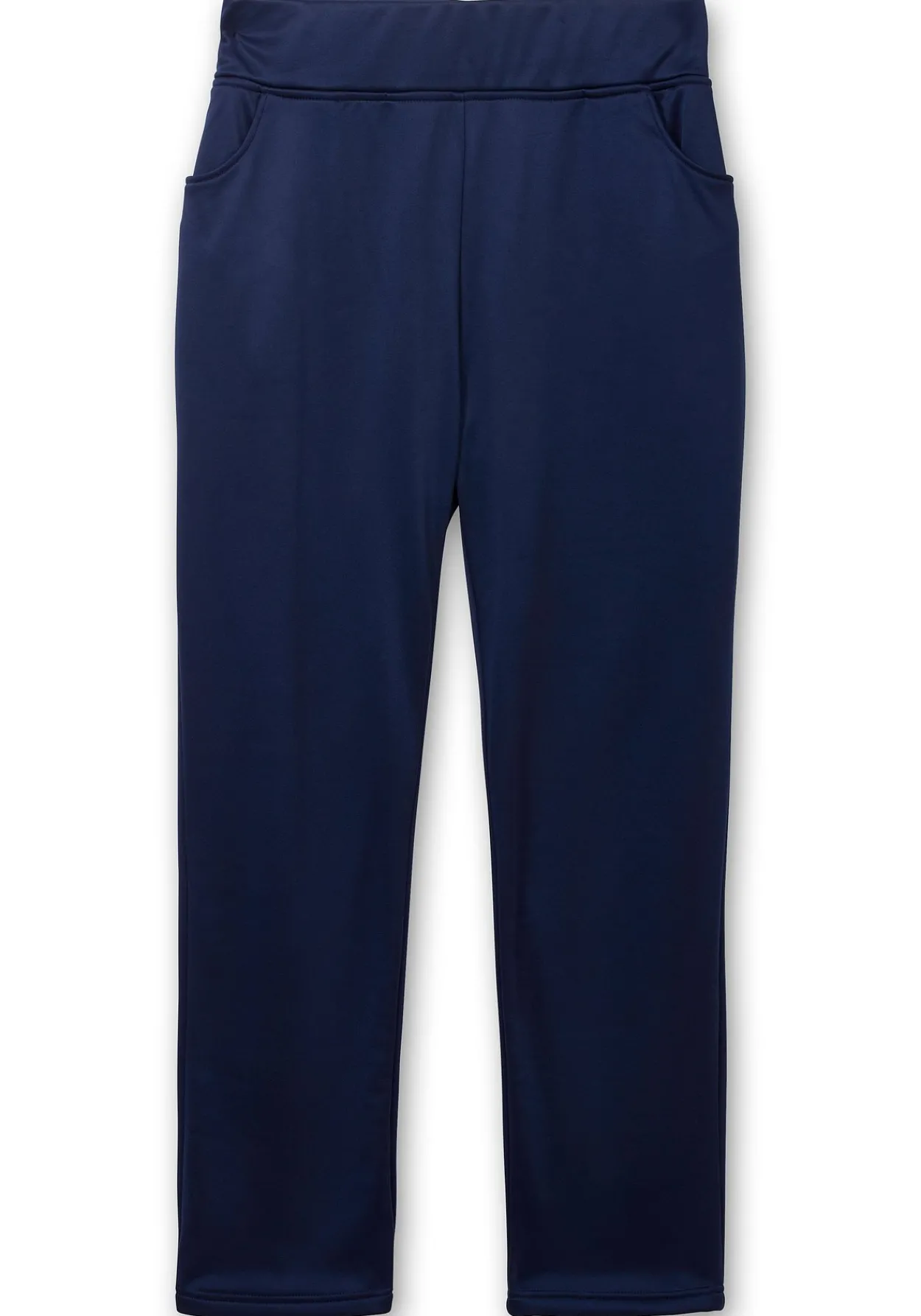 Leicht glänzende Schlupfhose mit Fleece-Innenseite<sheego Fashion