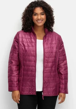 Leicht wattierte Steppjacke mit Stehkragen<sheego Outlet
