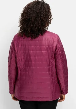 Leicht wattierte Steppjacke mit Stehkragen<sheego Outlet