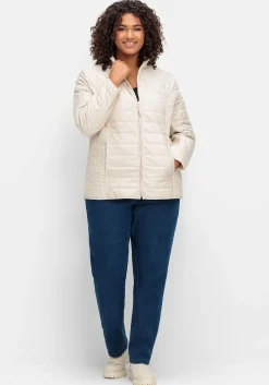 Leicht wattierte Steppjacke mit Stehkragen<sheego Clearance