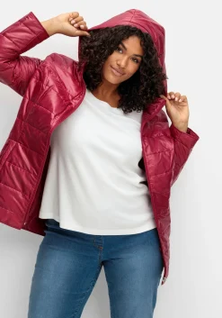 Leicht wattierte Steppjacke mit Kapuze<sheego Clearance