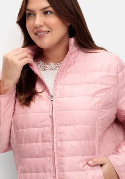 Leicht wattierte Steppjacke mit Stehkragen<sheego Sale