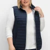 Leicht wattierte Steppweste mit 2-Wege-Zipper<sheego Fashion