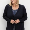 Leichte Feinstrickjacke mit 1-Knopf-Verschluss<sheego Clearance
