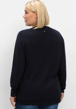 Leichte Feinstrickjacke mit 1-Knopf-Verschluss<sheego Clearance