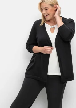 Leichte Feinstrickjacke mit 1-Knopf-Verschluss<sheego Best