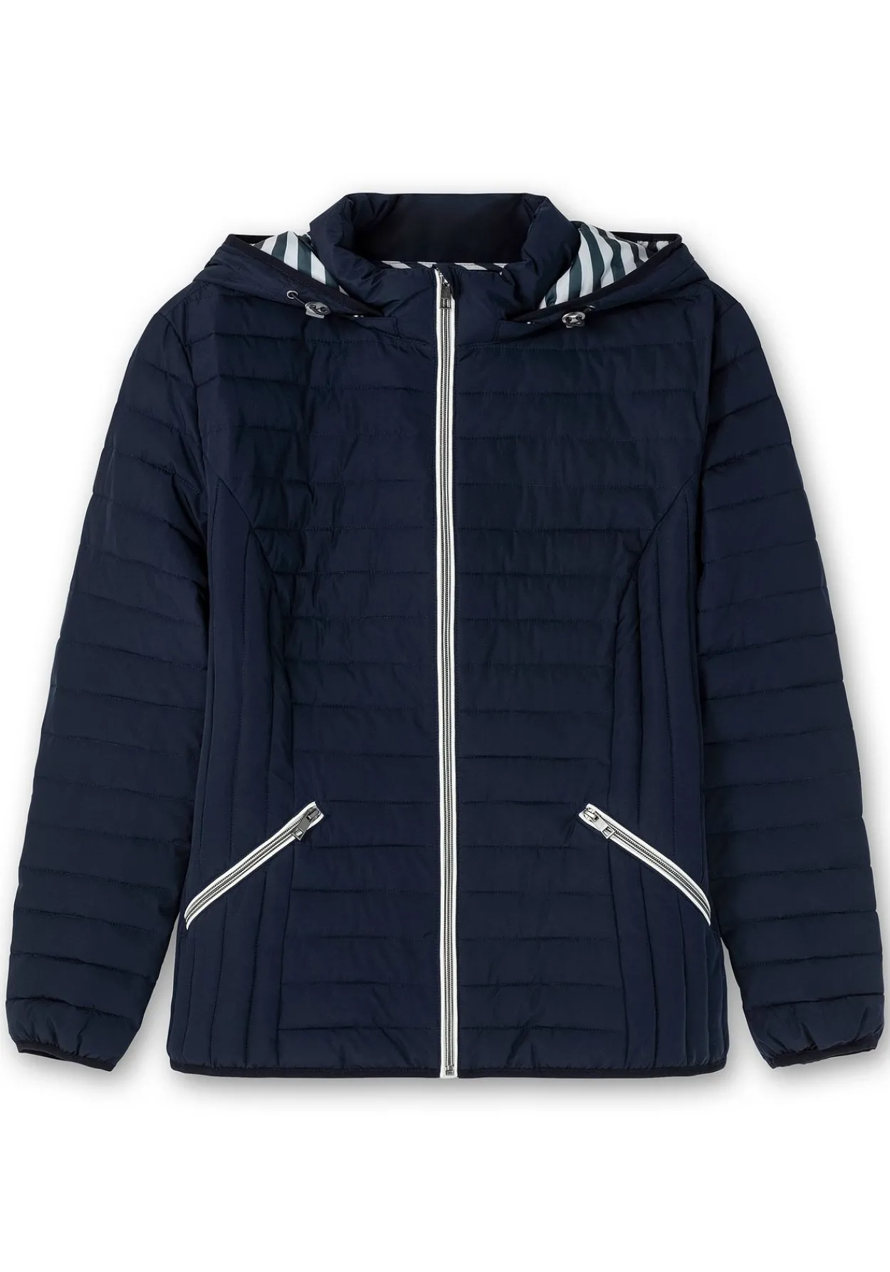 Leichte Steppjacke mit abnehmbarer Kapuze<sheego Sale