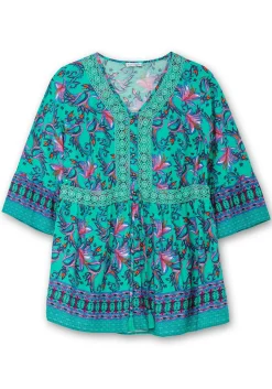 Longbluse im Boho-Stil, mit Trompetenärmeln<sheego by Joe Browns Clearance