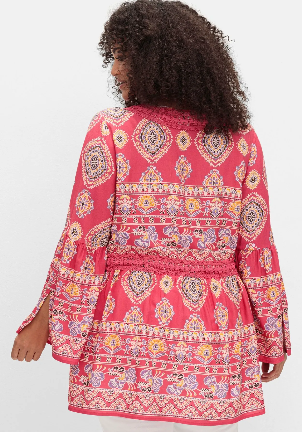 Longbluse im Ethno-Stil, mit Crochet-Spitze<sheego by Joe Browns Discount