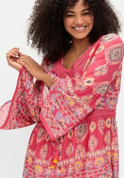 Longbluse im Ethno-Stil, mit Crochet-Spitze<sheego by Joe Browns Discount
