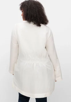 Longbluse in Leinenoptik, mit Gummizug hinten<sheego Fashion