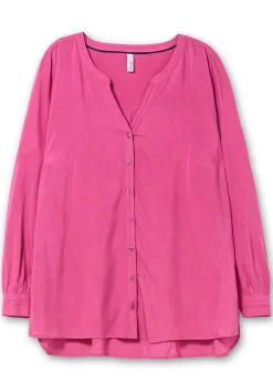 Longbluse mit tonigen Stickereien<sheego Sale