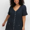 Longbluse mit Knopfleiste und Taschen<sheego by Joe Browns Outlet