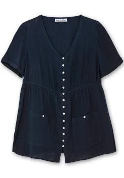 Longbluse mit Knopfleiste und Taschen<sheego by Joe Browns Outlet